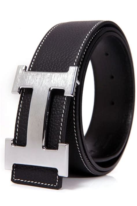 hermes black belt mens|black hermes belt white stitching.